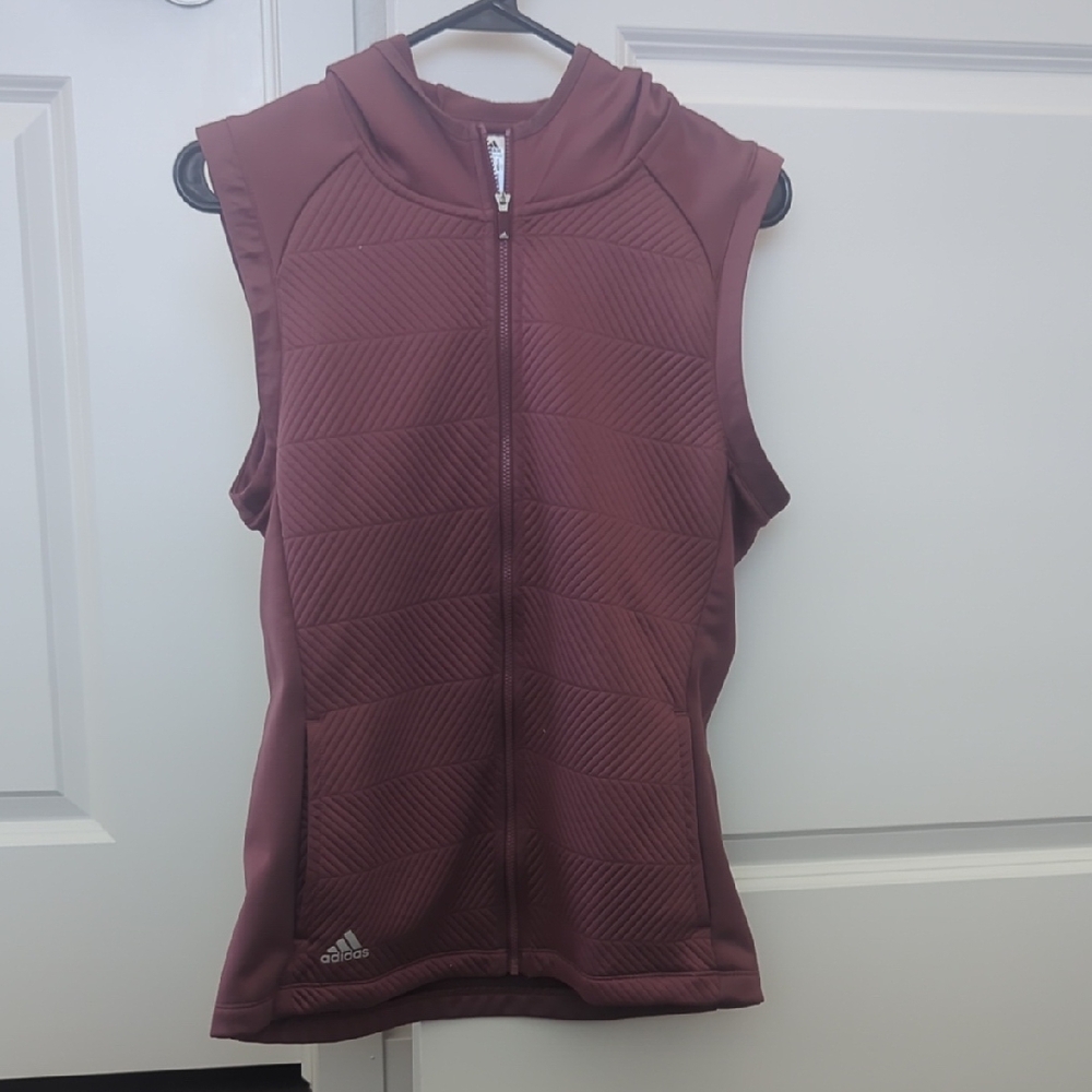 NWOT Adidas Cold.RDY Golf Vest With Hood